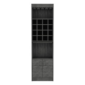 Bar Cabinet Modoc, Living Room, Smokey Oak B092S00083