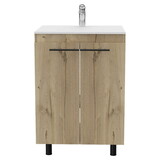 Floor Cabinet Oxnard, Bathroom, Light Oak B092S00097