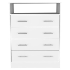 Four Drawer Dresser Wuju, Bedroom, White B092S00111