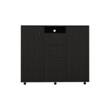 Double Door Cabinet Dresser Quizz, Bedroom, Black B092S00112