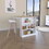 Kitchen Counter Dining Table Toledo, Kitchen, White / Light Oak B092S00128