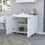 Utility Sink Cabinet Burwood, Kitchen, White B092S00151