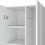 Broom Cabinet Lucin, Garage, White B092S00169