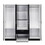 Six Doors Armoire Maya, Bedroom, Black / White B092S00206