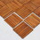 Damian 8-Slat Acacia Interlocking Deck Tile (Set of 10 Tiles) B093121175