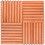 Kaia 8-Slat Reddish Brown Wood Interlocking Deck Tile (Set of 10 Tiles) B093121179