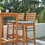 Carlton Honey Patio Wood Counter-Height Bar Chair B093121200