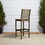 Emilio Grey-washed Farmhouse Wood Bar Chair B093121202