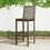 Emilio Grey-washed Farmhouse Wood Bar Chair B093121202