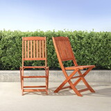 Lucius Reddish Brown Patio Folding Chairs (Set of 2) B093121205