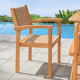 Mauricio Honey Wood Dining Chair - Set of 2 B093121209
