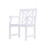 Lidwina White English Wood Patio Armchair B093121212