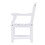 Lidwina White English Wood Patio Armchair B093121212
