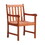 Aina Tropical Reddish Brown Wood Patio Armchair B093121214