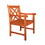 Heraldo Reddish Brown Tropical Wood Patio Armchair B093121219