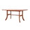 Kyrstin Reddish Brown Tropical Wood Patio Dining Table for 6 Seaters B093121233