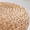 Ludmila Water Hyacinth Woven Tatami Floor Cushion - for Zen, Meditation, Yoga and Home Decoration - 16" x 16" x 6" - Natural Brown B093P169696