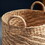 Isidore Round Water Hyacinth Seagrass Woven Basket with Handles - 15" x 15" x 15" - Natural Brown - for Clothes, Towels, Canvas, Toys and Magazine Storage and Home Decoration B093P169706