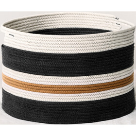 Cotton Round Laundry and Storage Basket - M B093P169698