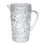 2.5 Quarts Designer Paisley Clear Acrylic Pitcher with Lid, Crystal Clear Break Resistant Premium Acrylic Pitcher for All Purpose BPA Free B095120309