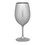 Designer Metallic Silver Color Acrylic Wine Glasses Set of 4 (20oz), Premium Quality Unbreakable Stemmed Acrylic Wine Glasses for All Purpose Red or White Wine B095120322
