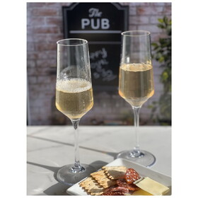 Tritan Lexington Plastic Champagne Flutes Set of 4 (10oz), Unbreakable Mimosa Glasses Plastic Champagne Glasses, Wedding Champagne Flutes B095120362