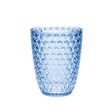 Designer Acrylic Diamond Cut Blue Drinking Glasses DOF Set of 4 (12oz), Premium Quality Unbreakable Stemless Acrylic Drinking Glasses for All Purpose B095120373