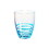 Designer Acrylic Swirl Blue Drinking Glasses DOF Set of 4 (15oz), Premium Quality Unbreakable Stemless Acrylic Drinking Glasses for All Purpose B095120390