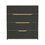 DEPOT E-SHOP Aralia Drawer Dresser, Four Drawers, Superior Top, Black / Light Oak B097132890