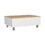 DEPOT E-SHOP Aran Lift Top Coffee Table, Storage Compartment, White / Light Oak B097132901