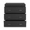 DEPOT E-SHOP Capri Three Drawer Dresser, Superior Top, Metal Handles, White B097132937