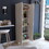 DEPOT E-SHOP Dakari Multistorage Double Door Cabinet, Five Shelves, Light Gray B097132949