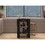DEPOT E-SHOP Delos 23 Kitchen Island with 2-Open Storage Shelves, 1-Drawer and Towel Rack, Black / Light Oak B097132957