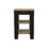 DEPOT E-SHOP Delos 23 Kitchen Island with 2-Open Storage Shelves, 1-Drawer and Towel Rack, Black / Light Oak B097132957