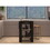 DEPOT E-SHOP Delos 23 Kitchen Island with 2-Open Storage Shelves, 1-Drawer and Towel Rack, Black / Light Oak B097132957