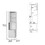 DEPOT E-SHOP Egina Corner Bar Cabinet, Two External Shelves, White B097132992