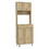 DEPOT E-SHOP Helis 60 Pantry Double Door Cabinet, One Drawer, Four Legs, Three Shelves, Light Oak B097133017