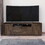 DEPOT E-SHOP Hollywood TV Stand for TV&#180;s up 60", Double Door Cabinets, One Flexible Cabinet, Dark Walnut B097133020