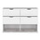 DEPOT E-SHOP Houma 4 Drawer Dresser with 2 Lower Cabinets, Drawer Chest, White B097133022