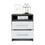 DEPOT E-SHOP Leyva Nightstand, Two Drawers, Superior Top, Smokey Oak / White B097133064