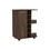DEPOT E-SHOP Magda Bar Cart, Four Casters, Single Door Cabinet, Two External Shelves, Dark Walnut B097133076