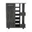 DEPOT E-SHOP Magda Bar Cart, Four Casters, Single Door Cabinet, Two External Shelves, Smokey Oak B097133079