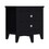 DEPOT E-SHOP Oasis Nightstand, Two Drawers, Four Legs, Superior Top, Black B097133114