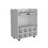 32" H white bar- coffee cart, Kitchen or living room cabinet storage with 4 wheels, with 8 bottle racks, a central shelf covered by 1 glass door, ideal for storing glasses and snacks B097133141