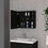 DEPOT E-SHOP Queets Medicine Single Door Cabinet, Two External Shelves, Three Interior Shelves, Black B097133142