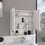 DEPOT E-SHOP Tatacoa Mirror Medicine Cabinet, One Open Shelf, Three Interior Shelves, White B097133186