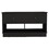 DEPOT E-SHOP Uranus Storage Bench, Two Drawers, Two Open Shelves, Black B097133194