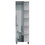DEPOT E-SHOP Venus Mirror Linen Single Door Cabinet, Five External Shelves, Four Interior Shelves, White B097133205