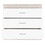 DEPOT E-SHOP Zurich Three Drawers Dresser, Metal Hardware, Superior Top, Light Gray / White B097133222