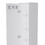 DEPOT E-SHOP Dryden Tall Narrow Storage Cabinet with 5-Tier Shelf and Broom Hangers, White B097133240